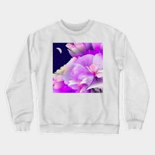 blossom night digital painting Crewneck Sweatshirt